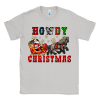 Moon Dust howdy christmas with santa riding his sleighs Classic Tee - CowGirlArtShop