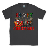 Smoke howdy christmas with santa riding his sleighs Classic Tee - CowGirlArtShop