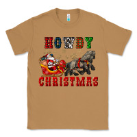 Toasted Coconut howdy christmas with santa riding his sleighs Classic Tee - CowGirlArtShop