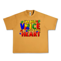 Peanut Butter I'm his voice he is my heart Urban Heavy Tee - FaDigitalArtStudio
