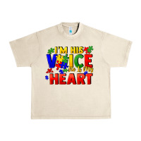 Sandshell I'm his voice he is my heart Urban Heavy Tee - FaDigitalArtStudio