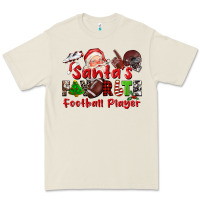 Santas Favorite  Football Player Premium Tee | Teevron