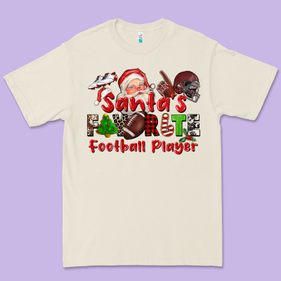 Santas Favorite  Football Player Premium Tee Designed By Cowgirlartshop
