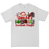 Dove Grey santas favorite  football player Premium Tee - CowGirlArtShop