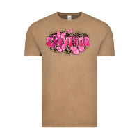Vintage Coffee Survivor Breast Cancer Vintage Tee - FaDigitalArtStudio