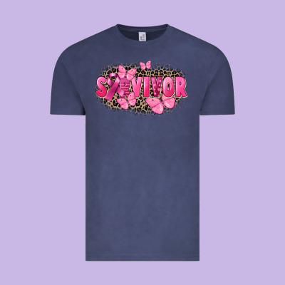Survivor Breast Cancer Vintage Tee Designed By Fadigitalartstudio