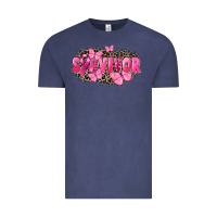 Vintage Denim Survivor Breast Cancer Vintage Tee - FaDigitalArtStudio