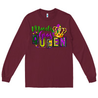 Burgundy mardi gras queen Long Sleeve Tee - FaDigitalArtStudio