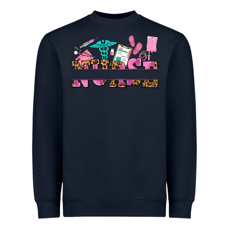Nurse Custom Name Heavyweight Sweatshirt by AdoDesignShop | Teevron