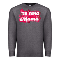 Charcoal Heather te amo mama Premium Sweatshirt - JahusDesignShop