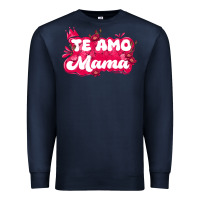 Navy te amo mama Premium Sweatshirt - JahusDesignShop