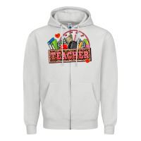 Dove Grey race teacher Zipper Hoodie - AdoDesignShop