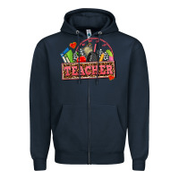 Navy race teacher Zipper Hoodie - AdoDesignShop