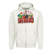 Oatmeal Heather race teacher Zipper Hoodie - AdoDesignShop