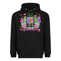 Black not arguing just explaining Heavyweight Hoodie - JahusDesignShop