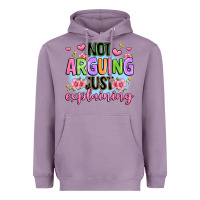 Lavender not arguing just explaining Heavyweight Hoodie - JahusDesignShop