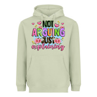 Not Arguing Just Explaining Heavyweight Hoodie | Teevron
