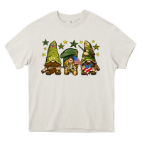 Cream Army Gnomes 4th of july Heavy Core Tee - HowdyJamesFarm