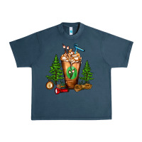 Midnight Navy camping cold drink frappe Urban Heavy Tee - FaDigitalArtStudio