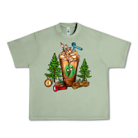 Oil Green camping cold drink frappe Urban Heavy Tee - FaDigitalArtStudio