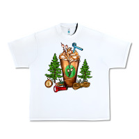 White camping cold drink frappe Urban Heavy Tee - FaDigitalArtStudio