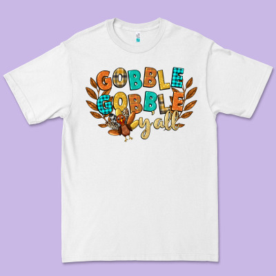 Gobble Gobble Yall Premium Tee Designed By Cowgirlartshop
