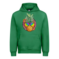 Emerald pineapple and glasses Urban Hoodie - JahusDesignShop