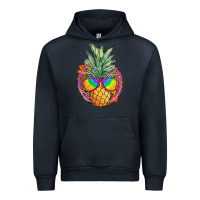 Navy pineapple and glasses Urban Hoodie - JahusDesignShop