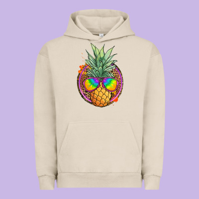 Pineapple And Glasses Urban Hoodie Designed By Jahusdesignshop