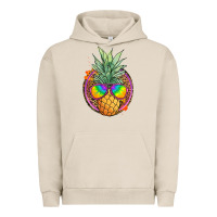 Pigment French Oak pineapple and glasses Urban Hoodie - JahusDesignShop