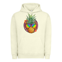Pigment Pistachio pineapple and glasses Urban Hoodie - JahusDesignShop