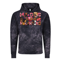Cloud Black my dog is my valentine Vintage Hoodie - FaDigitalArtStudio