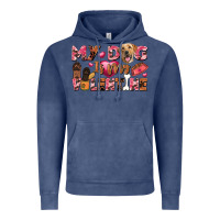 Vintage Denim my dog is my valentine Vintage Hoodie - FaDigitalArtStudio