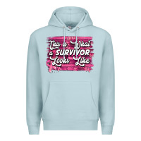 Blue Mist this is what a survivor looks like breast cancer awareness Premium Hoodie - Jasminsmagicworld