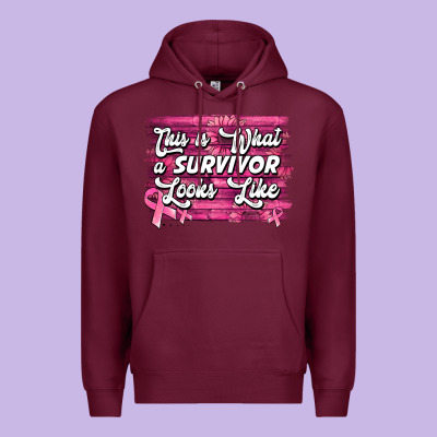 This Is What A Survivor Looks Like Breast Cancer Awareness Premium Hoodie Designed By Jasminsmagicworld