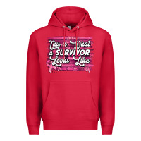 Cardinal this is what a survivor looks like breast cancer awareness Premium Hoodie - Jasminsmagicworld