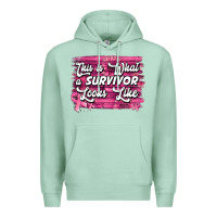 Seafoam this is what a survivor looks like breast cancer awareness Premium Hoodie - Jasminsmagicworld