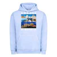 Pigment Grape Ice greece acropolis famous sights gallery traveler souvenir t shirt Urban Hoodie - baoMotion
