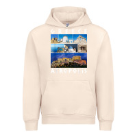 Sandshell greece acropolis famous sights gallery traveler souvenir t shirt Urban Hoodie - baoMotion