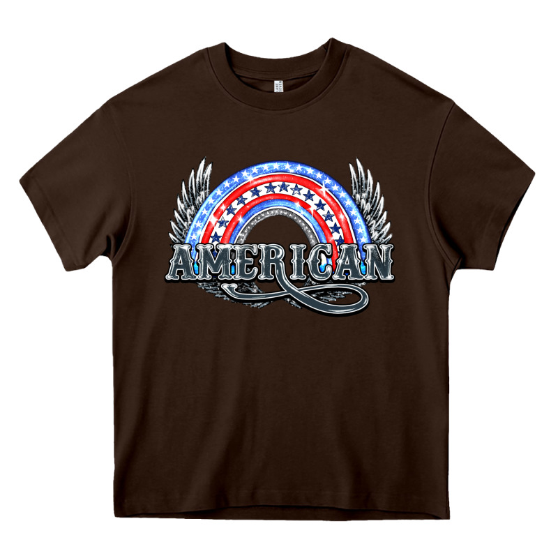 American Rainbow Heavy Core Tee by HowdyJamesFarm | Teevron