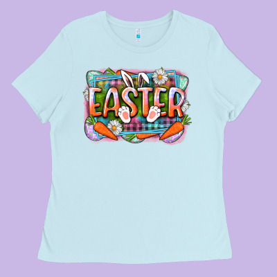 Easter Ladies Tee Designed By Cowgirlartshop