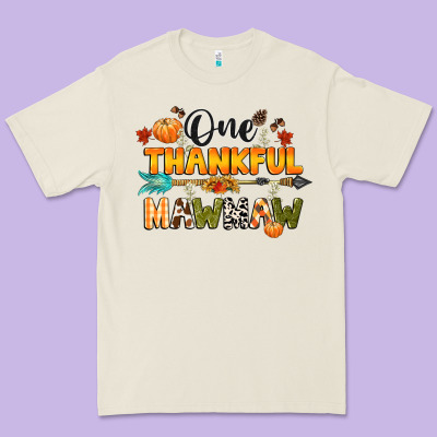 One Thankful Mawmaw Premium Tee Designed By Cowgirlartshop
