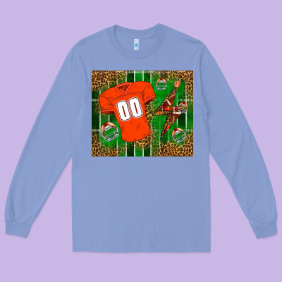 American Football Uniform Mouse Pad Long Sleeve Tee Designed By Bundleandbundleshop