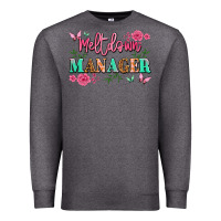 Charcoal Heather meltdown manager Premium Sweatshirt - JahusDesignShop