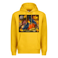 Lemon Fall Crow Premium Hoodie - LillyAllenDesigns