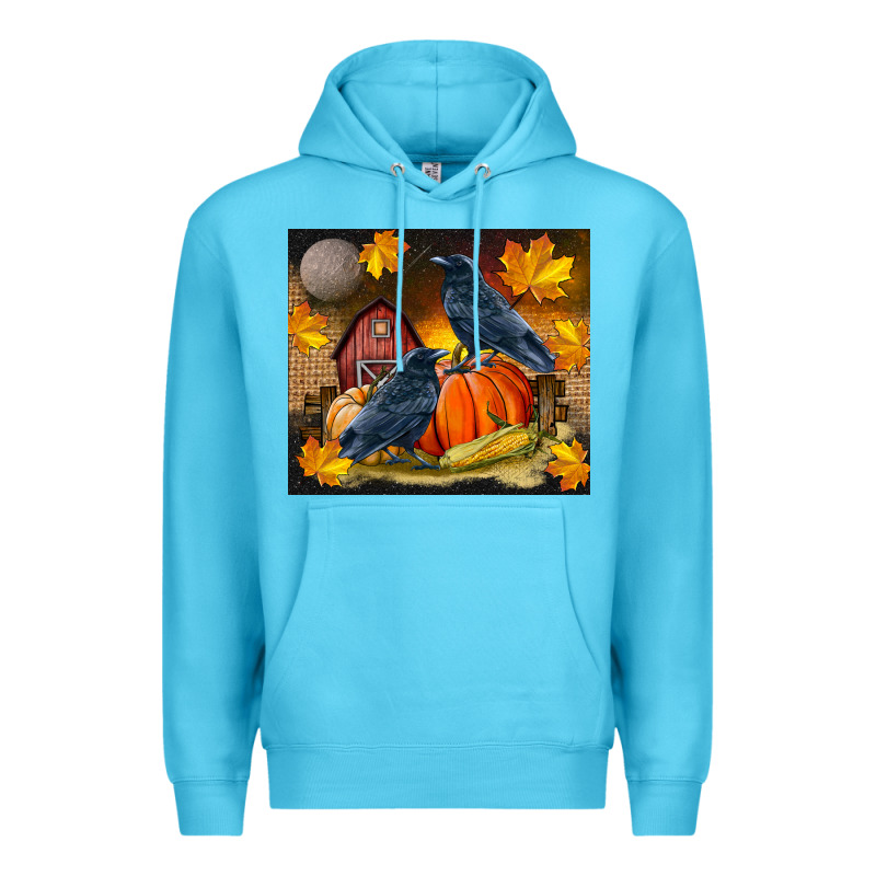 Fall Crow Premium Hoodie by LillyAllenDesigns | Teevron