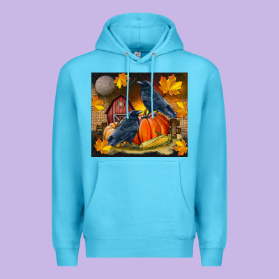 Fall Crow Premium Hoodie Designed By Lillyallendesigns