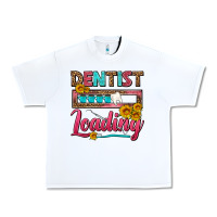 White Dentist Loading With Coffee Mug Urban Heavy Tee - FaDigitalArtStudio