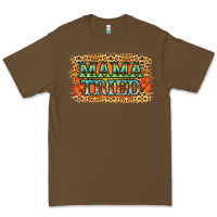 Cacao Leopard Floral Mama Tried Premium Tee - Jasminsmagicworld