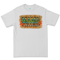 Dove Grey Leopard Floral Mama Tried Premium Tee - Jasminsmagicworld